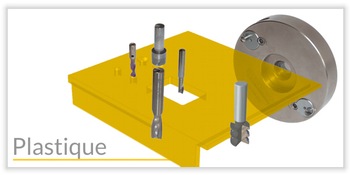 Outils pour les matières plastiques (PMMA, PE, PC, HPL ...)